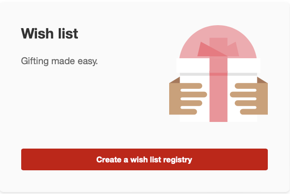 steps to create a Target Teacher Wish List Registry